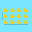 Set of 12 Vinyl Wall Art Decal - Little Ducks - 5" x 5" Each - Cute Fun Home Indoor Outdoor Bedroom Living Room Apartment Nursery - Shower Bath Time Nursery Playroom Decor (5" x 5" Each; Yellow) 4