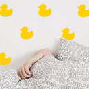 Set of 12 Vinyl Wall Art Decal - Little Ducks - 5" x 5" Each - Cute Fun Home Indoor Outdoor Bedroom Living Room Apartment Nursery - Shower Bath Time Nursery Playroom Decor (5" x 5" Each; Yellow) 3