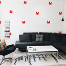 Set of 12 Vinyl Wall Art Decal - Little Crabs - Each - Cute Fun Home Indoor Outdoor Bedroom Living Room Apartment Nursery - Playful Shower Bath Time Nursery Playroom Decor 2