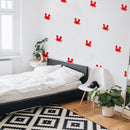 Set of 12 Vinyl Wall Art Decal - Little Crabs - Each - Cute Fun Home Indoor Outdoor Bedroom Living Room Apartment Nursery - Playful Shower Bath Time Nursery Playroom Decor 3