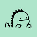 Vinyl Wall Art Decal - Little Dinosaur - 2. - Cute Animal Decor For Light Switch Window Mirror Luggage Car Bumper Laptop Computer Home Bedroom Living Room Nursery Playroom Designs 1