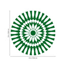 Vinyl Wall Art Decal - Abstract Sunflower Figure - 23" x 23" - Modern Home Bedroom Apartment Workplace Optical Illusion - Cool Living Room Door Office Work Door Window Decoration (23" x 23"; Green) 1