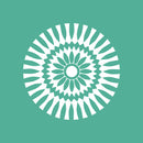 Vinyl Wall Art Decal - Abstract Sunflower Figure - 23" x 23" - Modern Home Bedroom Apartment Workplace Optical Illusion - Cool Living Room Door Office Work Door Window Decoration (23" x 23"; White) 4