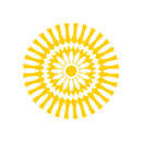 Vinyl Wall Art Decal - Abstract Sunflower Figure - 23" x 23" - Modern Home Bedroom Apartment Workplace Optical Illusion - Cool Living Room Door Office Work Door Window Decoration (23" x 23"; Yellow) 1