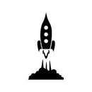 Vinyl Wall Art Decal - Little Rocket Ship - Cool Decor For Light Switch Window Mirror Luggage Car Bumper Laptop Computer Home Bedroom Living Room Nursery Playroom Designs 1