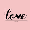 Valentines Day Vinyl Wall Art Decal - Love - 10" x 20" - Modern Love Heart Trendy Home Living Room Bedroom Sticker - Cute Indoor Outdoor Quote for Office Workplace Apartment Decor (10" x 20"; Black) 1