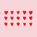 Valentines Day Set of 15 Vinyl Wall Art Decals - Hearts - 4" x 3" Each - Cute Love Office Workplace Indoor Outdoor Decor - Cute Love Home Bedroom Living Room Apartment Nursery Playroom Stickers 1