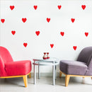Valentines Day Set of 15 Vinyl Wall Art Decals - Hearts - 4" x 3" Each - Cute Love Office Workplace Indoor Outdoor Decor - Cute Love Home Bedroom Living Room Apartment Nursery Playroom Stickers 2