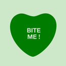Valentines Day Vinyl Wall Art Decal - Bite Me Heart Candy - 10" x 11" - Valentine’s Home Living Room Bedroom Sticker - Indoor Outdoor Positive Household Couples Apartment Decor (10" x 11"; Green) 1