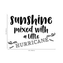 Vinyl Wall Art Decal - Sunshine Mixed With A Little Hurricane - Modern Trendy Positive Bedroom Apartment Decor - Motivational Indoor Outdoor Home Living Room Office Quotes 4