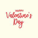 Valentines Day Vinyl Wall Art Decal - Happy Valentine’s Day - 16" x 23" - Modern Quote Home Living Room Bedroom Sticker - Trendy Indoor Outdoor Apartment Office Work Store Decor (16 x 23; Red) 1