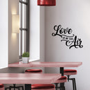Valentines Day Vinyl Wall Art Decal - Love is in The Air - 17. - Valentine’s Decor for Couples Home Living Room Bedroom Apartment Indoor Office Work Sticker (17.; Black) 2
