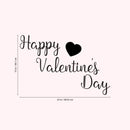 Valentines Day Vinyl Wall Art Decal - Happy Valentine’s Day - 15" x 23" - Valentine’s Lovers Heart Decor Romantic Couples Home Living Room Bedroom Apartment Indoor Work Sticker (15" x 23"; Black) 1
