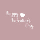 Valentines Day Vinyl Wall Art Decal - Happy Valentine’s Day - 15" x 23" - Valentine’s Lovers Heart Decor Romantic Couples Home Living Room Bedroom Apartment Indoor Work Sticker (15" x 23"; White) 1