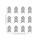 Set of 12 Vinyl Wall Art Decals - Arrows - 8" x 4" Each - Modern Sticker Pattern For Home Office Bedroom Nursery Living Room - Urban Lifestyle Minimalist Playroom Apartment Decor (8" x 4" each; Black) 4