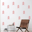 Set of 12 Vinyl Wall Art Decals - Arrows - 8" x 4" Each - Modern Sticker Pattern For Home Office Bedroom Nursery Living Room - Urban Lifestyle Minimalist Playroom Apartment Decor (8" x 4" each; Black) 1