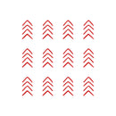 Set of 12 Vinyl Wall Art Decals - Arrows - 8" x 4" Each - Modern Sticker Pattern For Home Office Bedroom Nursery Living Room - Urban Lifestyle Minimalist Playroom Apartment Decor (8" x 4" each; Black) 3