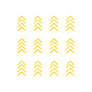 Set of 12 Vinyl Wall Art Decals - Arrows - 8" x 4" Each - Modern Sticker Pattern For Home Office Bedroom Nursery Living Room - Urban Lifestyle Minimalist Playroom Apartment Decor (8" x 4" each; Black) 2