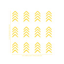 Set of 12 Vinyl Wall Art Decals - Arrows - 8" x 4" Each - Modern Sticker Pattern For Home Office Bedroom Nursery Living Room - Urban Lifestyle Minimalist Playroom Apartment Decor (8" x 4" each; Black) 3