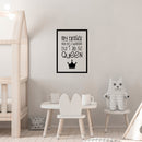 Vinyl Art Wall Decal - My Brother May Be A Superhero But I Am The Queen - 22.5" x 16" - Little Girls Sister Toddler Quotes Preschool Nursery Home Bedroom Playroom Apartment Indoor Outdoor Decor 2