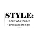 Vinyl Wall Art Decal - Style Definition - 11" x 23" - Positive Motivational Life Quote for Home Bedroom Office Decor - Modern Encouraging Workplace Apartment Living Room Quotes 4