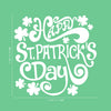 St Patrick’s Day Vinyl Wall Art Decal - Happy St Patrick’s Day - 22" x 23" - St Patty’s Holiday Home Living Room Bedroom Workplace Sticker - Indoor Outdoor Office Apartment Decor (22" x 23"; White) 1
