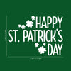 St Patrick’s Day Vinyl Wall Art Decal - Happy St Patrick’s Day - 16" x 23" - St Patty’s Holiday Home Living Room Bedroom Sticker - Indoor Outdoor Office Workplace Apartment Decor (16" x 23"; White) 1
