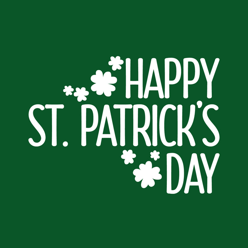 St Patrick’s Day Vinyl Wall Art Decal - Happy St Patrick’s Day - 16" x 23" - St Patty’s Holiday Home Living Room Bedroom Sticker - Indoor Outdoor Office Workplace Apartment Decor (16" x 23"; White) 4