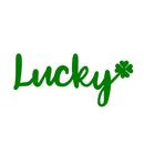 St Patrick’s Day Vinyl Wall Art Decal - Lucky Clover - 10" x 22.5" - St Patty’s Holiday Modern Coffee Shop Home Living Room Bedroom - Trendy Office Work Apartment Indoor Decor (10" x 22.5"; Green) 1