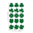 Set of 15 St Patrick’s Day Vinyl Wall Art Decals - 3 and 4 Leaf Clovers - 5" x 5" Each - St Patty’s Holiday Modern Home Living Room Bedroom Apartment Indoor Office Work Decor 4