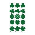 Set of 15 St Patrick’s Day Vinyl Wall Art Decals - 3 and 4 Leaf Clovers - 5" x 5" Each - St Patty’s Holiday Modern Home Living Room Bedroom Apartment Indoor Office Work Decor 1