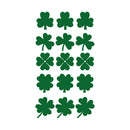 Set of 15 St Patrick's Day Vinyl Wall Art Decals - 3 And 4 Leaf Clovers - Each - St Patty's Holiday Modern Home Living Room Bedroom Apartment Indoor Office Work Decor 4