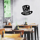 St Patrick’s Day Vinyl Wall Art Decal - St Patrick’s Day Hat Only - - St Patty’s Holiday Modern Coffee Shop Home Living Room Bedroom Apartment Office Work Decor (; Black) 2