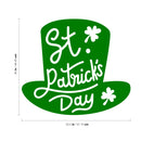 St Patrick’s Day Vinyl Wall Art Decal - St Patrick’s Day Hat Only - 20" x 22.5" - St Patty’s Holiday Modern Coffee Shop Home Living Room Bedroom Apartment Office Work Decor (20" x 22.5"; Green) 1