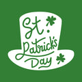 St Patrick’s Day Vinyl Wall Art Decal - St Patrick’s Day Hat Only - 20" x 22.5" - St Patty’s Holiday Modern Coffee Shop Home Living Room Bedroom Apartment Office Work Decor (20" x 22.5"; White) 1