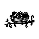 Easter Day Vinyl Wall Art Decal - Easter Egg Nest - Resurrection Sunday Pascha Holiday Modern Cute Home Living Room Bedroom Apartment Office Work Decor (13" x 23"; Black) 3