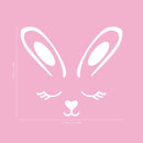 Easter Day Vinyl Wall Art Decal - Sleepy Bunny Face - 20" x 23" - Resurrection Sunday Pascha Holiday Modern Cute Home Living Room Bedroom Apartment Nursery Office Work Decor (20" x 23"; White) 2