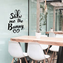 Easter Day Vinyl Wall Art Decal - Show Me The Bunny - 22. Ears and Feet Resurrection Sunday Pascha Holiday Modern Cute Home Living Room Bedroom Apartment Nursery Decor (22.5" x 15"; Black) 5