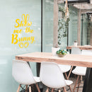 Easter Day Vinyl Wall Art Decal - Show Me The Bunny - 22.5" x 15" - Ears and Feet Resurrection Sunday Pascha Holiday Modern Cute Home Living Room Bedroom Apartment Nursery Decor (22.5" x 15"; Yellow) 2