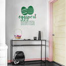 Easter Day Vinyl Wall Art Decal - Eggspert Hunter - 25" x 23" - Eggs Resurrection Sunday Pascha Holiday Modern Cute Home Living Room Bedroom Apartment Nursery Playroom Decor (25" x 23"; Green) 3