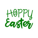 Easter Day Vinyl Wall Art Decal - Hoppy Easter - 16" x 22.5" - Resurrection Sunday Pascha Holiday Modern Church Home Living Room Bedroom Apartment Nursery Office Work Decor (16" x 22.5"; Green) 1
