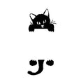 Vinyl Wall Art Decal - Kitty Cat - Cute Home Apartment Kids Boy Girl Bedroom Nursery Playroom Light Switch Decor - Laptop Computer Skin Car Bumper Sticker Designs 1