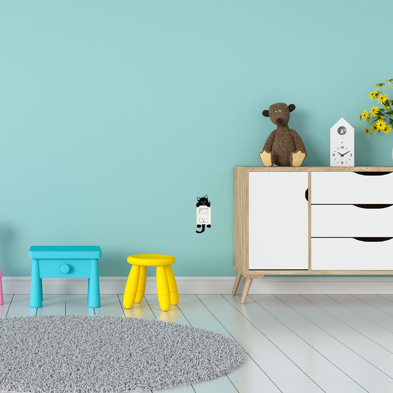 Vinyl Wall Art Decal - Kitty Cat - Cute Home Apartment Kids Boy Girl Bedroom Nursery Playroom Light Switch Decor - Laptop Computer Skin Car Bumper Sticker Designs 5