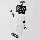 Vinyl Wall Art Decal - Wired Antenna Robot - - Cool Home Apartment Kids Bedroom Nursery Playroom Light Switch Decor - Laptop Computer Skin Car Bumper Sticker Designs 2