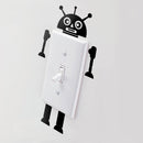 Vinyl Wall Art Decal - Three Antennas Robot - Cool Home Apartment Kids Bedroom Nursery Playroom Light Switch Decor - Laptop Computer Skin Car Bumper Sticker Designs 3