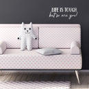 Vinyl Wall Art Decal - Life Is Tough But So Are You - 6.08" x 15" - Positive Motivational Life Quote For Home Bedroom Office Decor - Modern Workplace Apartment Living Room Quotes (6.08" x 15"; White) 2