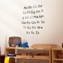Vinyl Wall Art Decal - Set of Abc’s Alphabet Letters - 27.5" x 22.5" - Educational Kids Learning Home Apartment Bedroom Playroom Classroom Homeschool Preschool Kindergarten (27.5" x 22.5"; Black) 3