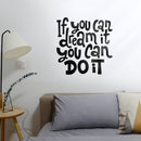Vinyl Wall Art Decal - If You Can Dream It You Can Do It - 22. Modern Motivational Indoor Outdoor Home Bedroom Office Workplace Apartment Living Room Quotes Decor (22.5" x 22; Black) 4