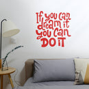 Vinyl Wall Art Decal - If You Can Dream It You Can Do It - 22.5" x 22" - Modern Motivational Indoor Outdoor Home Bedroom Office Workplace Apartment Living Room Quotes Decor (22.5" x 22; Red) 2