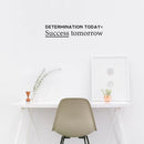 Vinyl Wall Art Decal - Determination Today Success Tomorrow - Positive Motivational Modern Home Bedroom Apartment Workplace Living Room Office Gym Fitness Decor Quote (9" x 45"; Black) 2